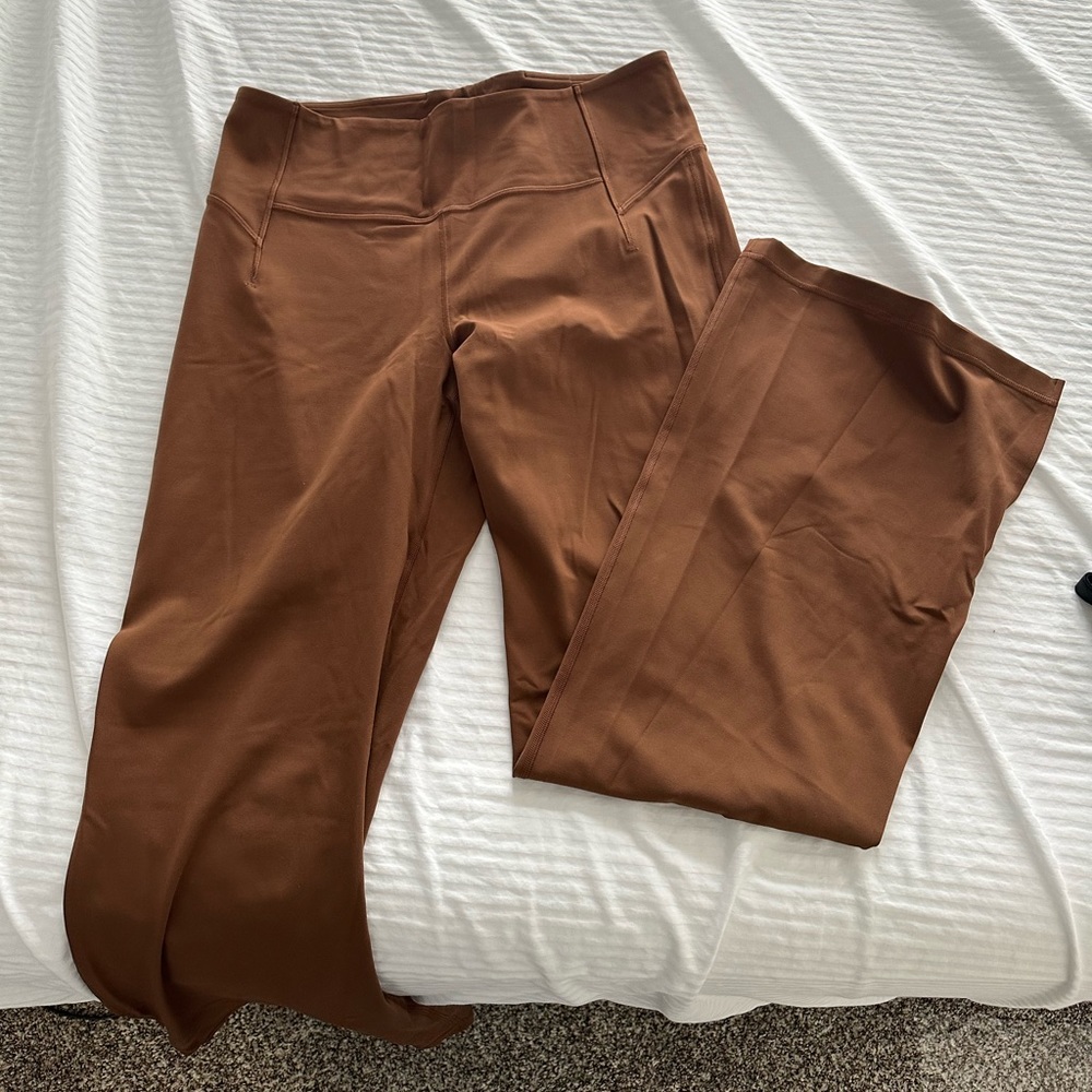 Lululemon Groove High Waisted Split Hem Flares